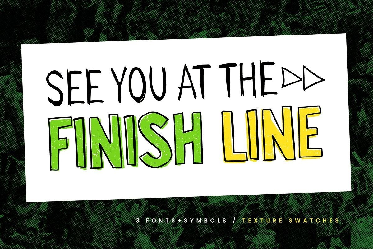 Sports Fan 手写标语英文字体